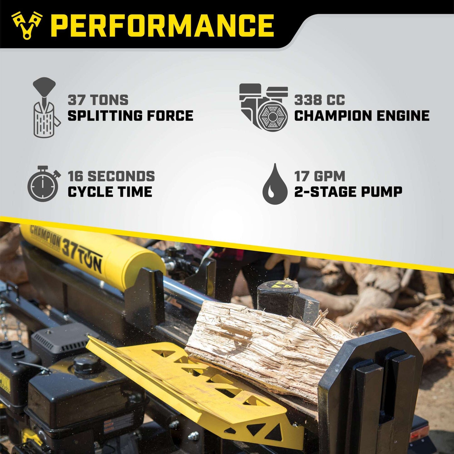 37-Ton Log Splitter