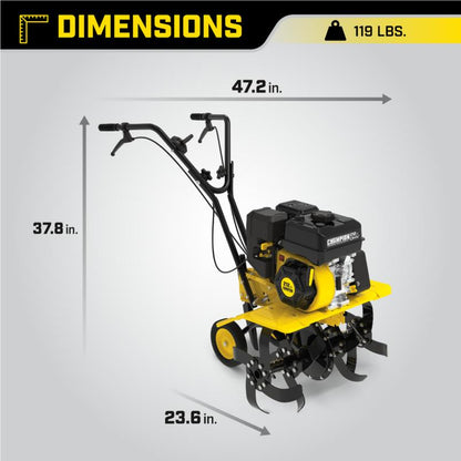 22-Inch Front Tine Tiller