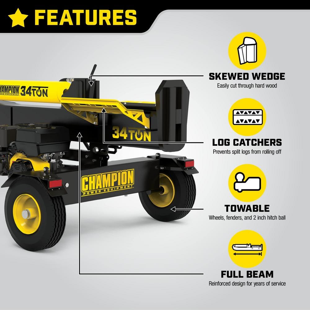 34-Ton Log Splitter